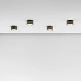 Fontana Arte, Set of four ceiling lights, model no. 2319, circa 1964, Glass, brass, painted aluminium