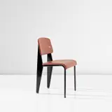 Jean Prouvé, 'Semi-metal' chair, model no. 306, circa 1950, Painted steel, vinyl-covered plywood, rubber, aluminium