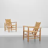 Charlotte Perriand, Pair of armchairs, model no. 21