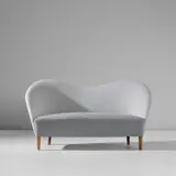 Rare sofa by Nanna Ditzel and Jørgen Ditzel, circa 1945, Fabric, beech, sold Oct 2023