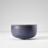 Alev Ebüzziya Siesbye, Bowl, 1987, Stoneware, cobalt blue glaze, unglazed band
