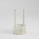 Josef Hoffmann, Octagonal flower basket, model no. M 609, designed 1906, produced 1906-1915, Painted zinc