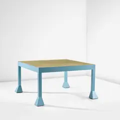 Alessandro Mendini, Unique 'Spaziale' table, 1978, Painted wood, linoleum