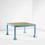 Alessandro Mendini, Unique 'Spaziale' table, 1978, Painted wood, linoleum