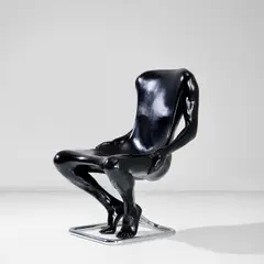 Ruth Francken, 'Homme' chair, designed 1971, Polyurethane foam, chrome-plated steel