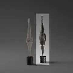 Hans Coper, Black 'Cycladic Arrow' form, 1976, Stoneware, black glaze