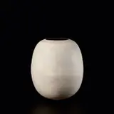 Hans Coper, Monumental ovoid pot, circa 1968, Stoneware, layered porcelain slips and engobes over a textured body, the interior with a manganese glaze