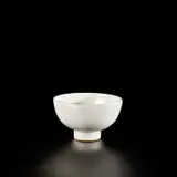 Lucie Rie and Hans Coper, Footed bowl, circa 1955, Stoneware, pure white glaze