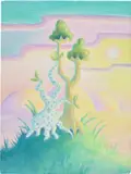 Daisy Dodd-Noble, Two Trees at Sunset, 2021, oil on canvas
