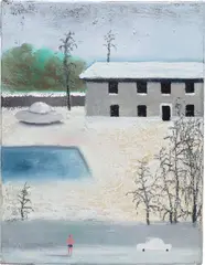 UFO by Edgar Plans, 2012, oil on canvas, offered Apr 2023