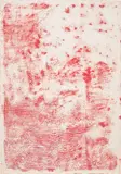 Angel Otero, Untitled (ST-BC), 2014, cadmium pigment and silicone on raw canvas