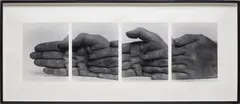Self-Portrait (SP 25 88) by John Coplans, 1988, gelatin silver print, in 4 parts, offered Apr 2023