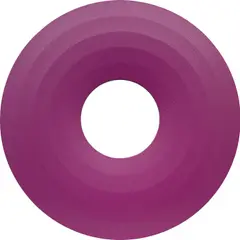 Donut (Violet) by Josh Sperling, 2018, acrylic on shaped canvas laid on panel, sold Apr 2023