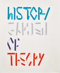 Henning Bohl, History Garden of Theory, 2010, paper collage on linen