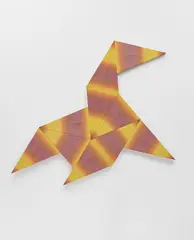 Alek O., Tangram (Plesiosaurus), 2015, stretched cotton parasol fabric, in 10 parts