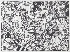 Untitled by Sam Cox, 2016, marker pen on paper, sold Apr 2023