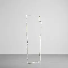 Sara Barker, Untitled, 2009, painted newspaper, glue and Mastik on aluminium