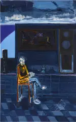 Andrew Pierre Hart, Study for a polyptych - panel 2 - for AAC, 2022, oil on canvas