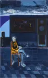 Andrew Pierre Hart, Study for a polyptych - panel 2 - for AAC, 2022, oil on canvas
