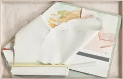 Anthony Caro, Paper Sculpture No. 79, 1981, chalk, acrylic, handmade paper collage and Tycore in wooden box