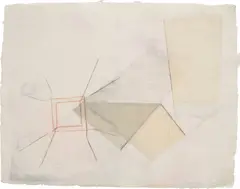 Lynda Benglis, Patang Fossil Paper #3, 1979, mixed media and paper collage on handmade paper