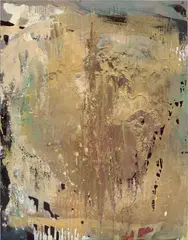 Jackie Saccoccio, Portrait (Grit), 2013, oil and mica on linen