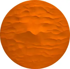 Natalia Kapchuk, Saharan Sands, 2022, fibreglass, pigmented sand flocking and plant-based epoxy resin on panel