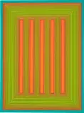 Richard Anuszkiewicz, Temple of Fire, 1986, acrylic on board