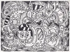 Untitled by Sam Cox, 2016, marker pen on paper, sold May 2023