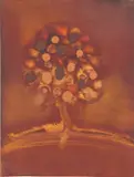 Ross Bleckner, Tree of Life, 1989, watercolour and gouache on paper