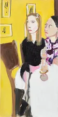 Chantal Joffe, Augusta and Nina, 2010, oil on canvas