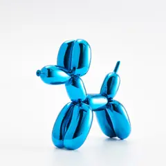 Balloon Dog (Blue) by Jeff Koons, 2021, Limoges-Porzellan, farbig gefasst, in einer vom Künstler gestalteten Schachtel, sold Sep 2023