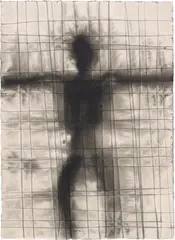 Fix VI by Antony Gormley, 2018, carbon and casein on paper, sold Sep 2023