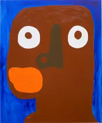 Zulkida by Isshaq Ismail, 2020, acrylic on canvas, sold Sep 2023