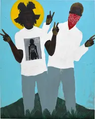 John Madu, We Came in Peace, 2020, acrylic on canvas