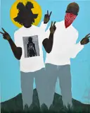 John Madu, We Came in Peace, 2020, acrylic on canvas