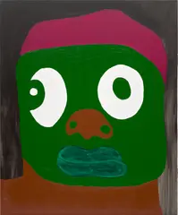 Zain by Isshaq Ismail, 2020, acrylic on linen, sold Sep 2023
