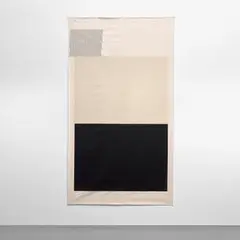 Matthew Brannon, Swiss Cheese, 2007, silkscreen and embroidery on canvas