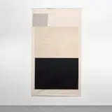 Matthew Brannon, Swiss Cheese, 2007, silkscreen and embroidery on canvas