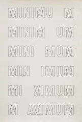 Stanisław Dróżdż, Optimum, 1967, felt tip pen on paper