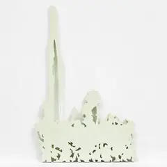 Arturo Herrera, Untitled (Green), 1998, acrylic on wood