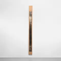 Mike and Doug Starn, Lack of Compassion, 1987-1988, toned silver print, toned ortho film, Scotch tape and silicone on wood