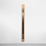 Mike and Doug Starn, Lack of Compassion, 1987-1988, toned silver print, toned ortho film, Scotch tape and silicone on wood