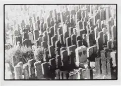 Gravestone with two hearts by Zoe Leonard, 1985-1991, gelatin silver print, offered Sep 2023