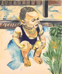 Jerrell Gibbs, Warmup, 2020, acrylic on canvas