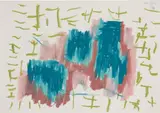 Günther Förg, Untitled, 1993, oil pastel on paper