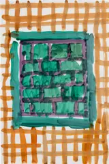 Untitled by Günther Förg, 1993, watercolour and oil pastel on paper​, sold Nov 2023