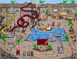 Albert Willem, To the water park!, 2022, acrylic on linen