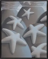 Resting Sea Stars by Laurens Legiers, 2020, oil on canvas, in artist's frame, offered Nov 2023