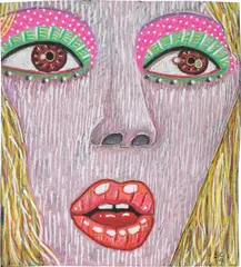 Brian Calvin, Untitled, 2019, ink, graphite and coloured pencil on paper